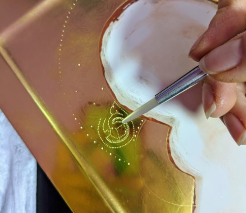 Как оградить прорись от  полимента